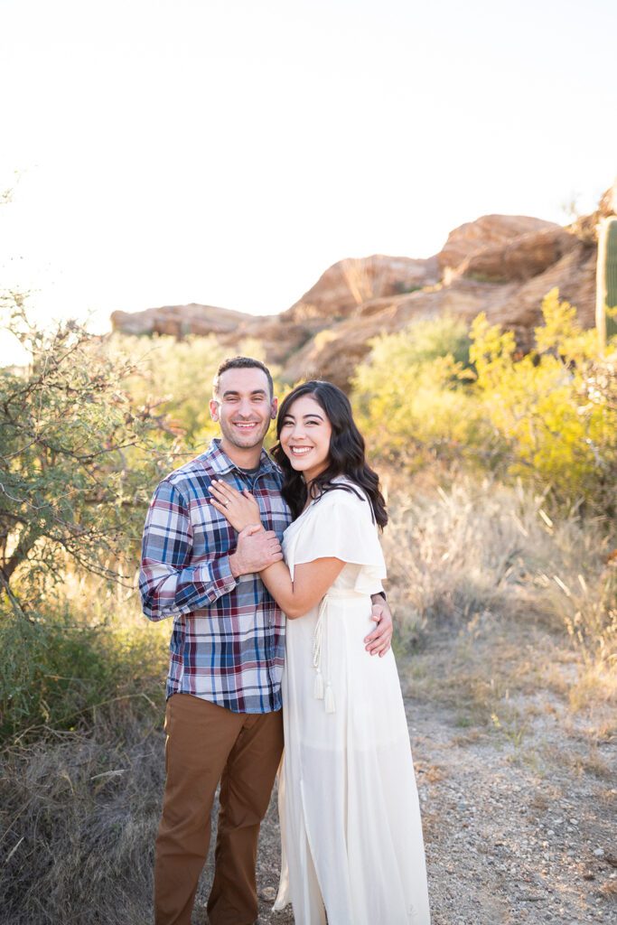 Tucson natural light engagement session