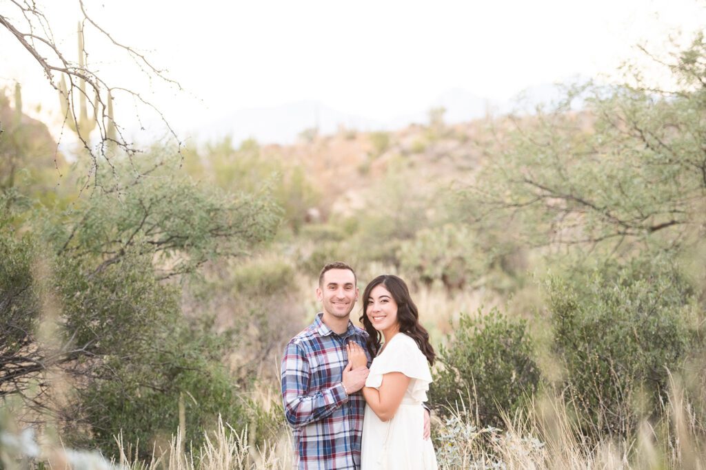 engagement session in the desert