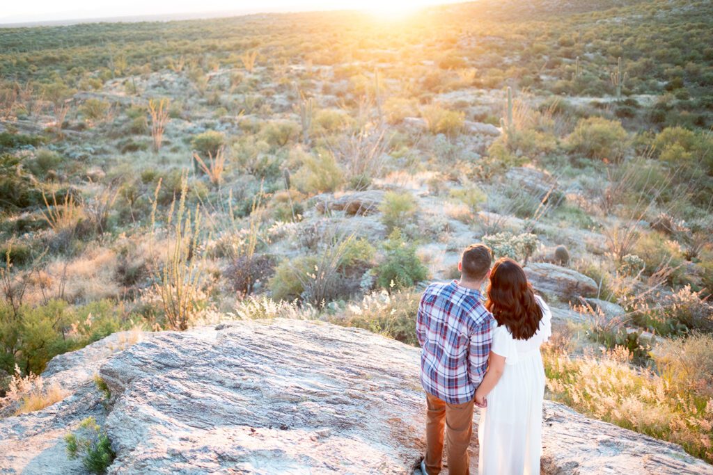 Tucson natural light engagement session