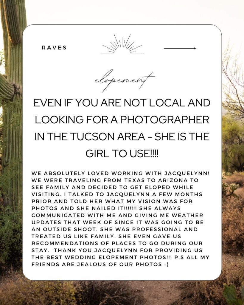 best elopement photographer tucson