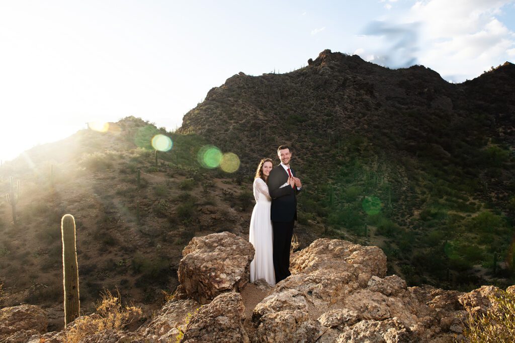 Gates Pass Elopement Style Photos