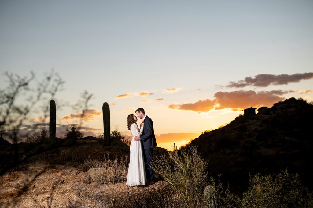Gates Pass Elopement Style Photos
