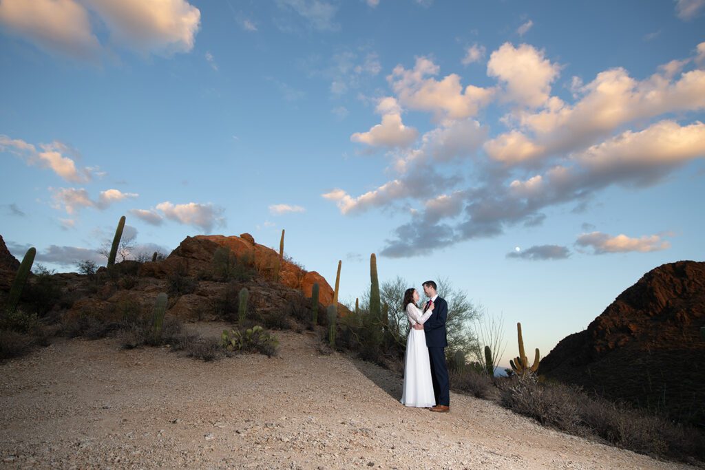 Gates Pass Elopement Style Photos