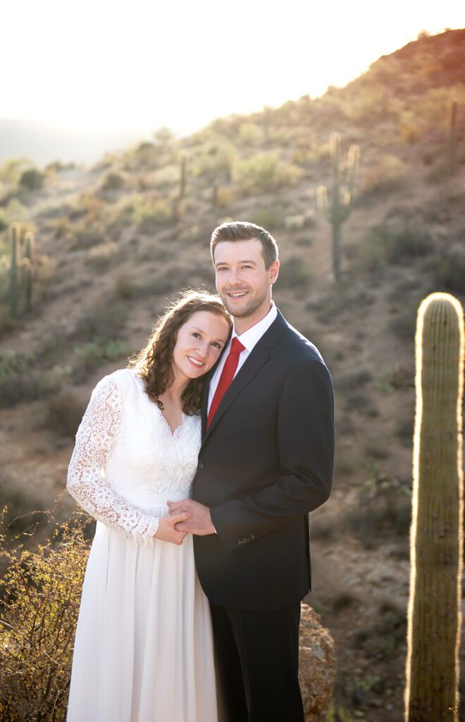 Gates Pass Elopement Style Photos