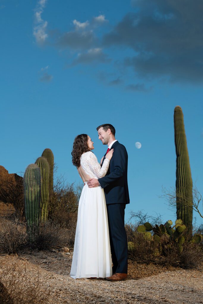 Gates Pass Elopement Style Photos