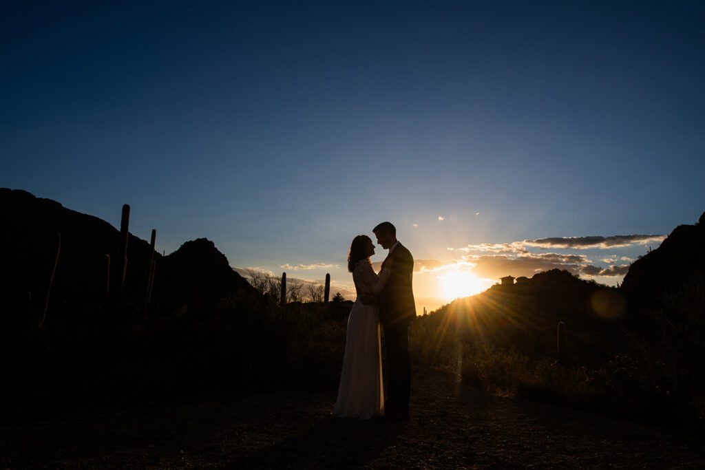 Gates Pass Elopement Style Photos